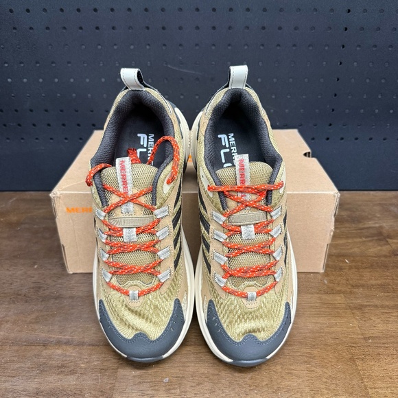 New W/ Box! Men's Merrell Moab Speed 2 Coyote Tan Moderate Hiking Trail Sneakers - Picture 3 of 5
